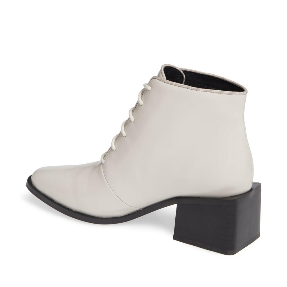 Jeffrey Campbell - Ivory Lace Up Boots - Picture 3 of 4